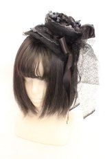 画像1: Atelier Beatrice / ティーカップカチューシャ  ブラック O-26-08-02-1017-GO-AC-IG-OS (1)