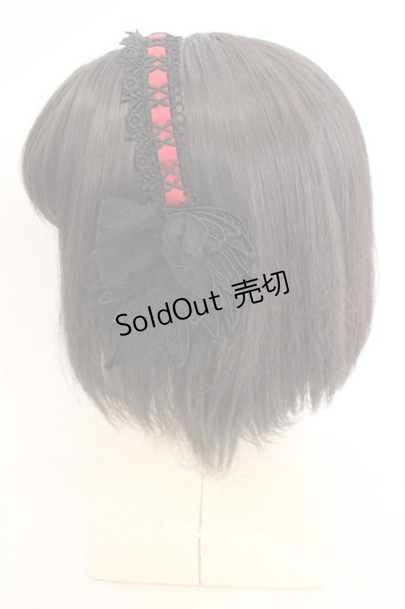 画像3: MR corset / エンジェルウィングカチューシャ  ブラック×レッド O-26-08-02-1019-GO-AC-IG-OS (3)