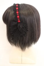 画像3: MR corset / エンジェルウィングカチューシャ  ブラック×レッド O-26-08-02-1019-GO-AC-IG-OS (3)