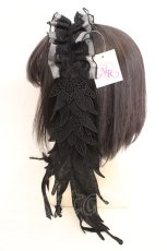 画像3: MR corset / エンジェルウィングヘッドドレス  ブラック O-26-08-02-1020-GO-AC-IG-OS (3)