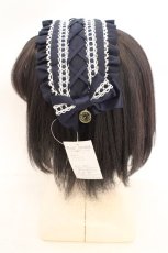 画像3: metamorphose / ヘッドドレス風カチューシャ  ネイビ O-26-08-02-1022-ME-AC-IG-OS (3)