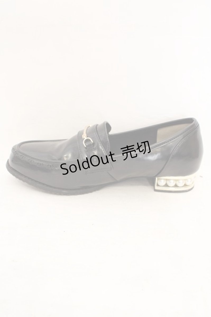 画像8: axes femme / パールヒールローファー L クロ O-26-08-02-1023-AX-SH-OW-ZT0805N (8)
