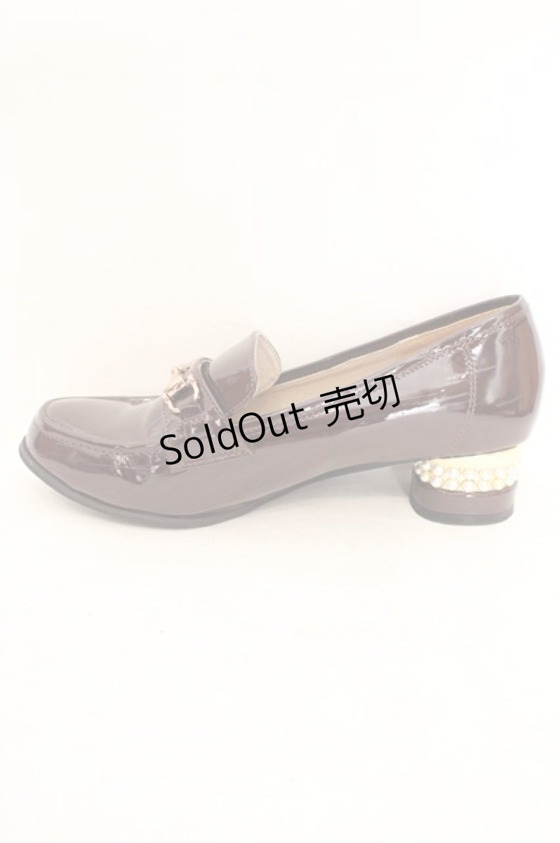 画像8: axes femme / パールヒールローファー L ブラウン O-26-08-02-1024-AX-SH-OW-ZT0805N (8)