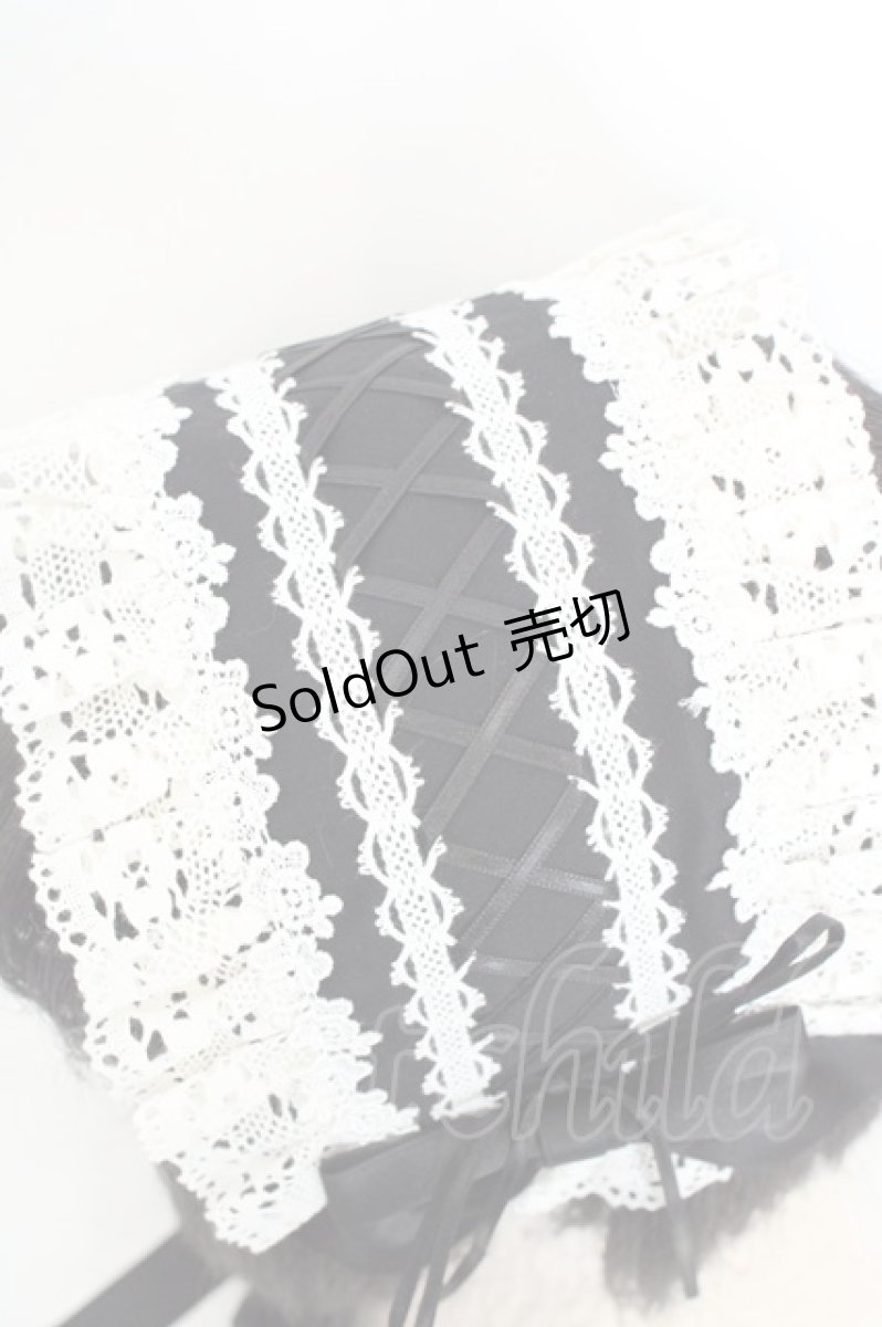 画像2: BAROQUE / Whipping Cake　ヘッドドレス  クロ×シロ O-26-08-02-008-LO-AC-OW-OS (2)
