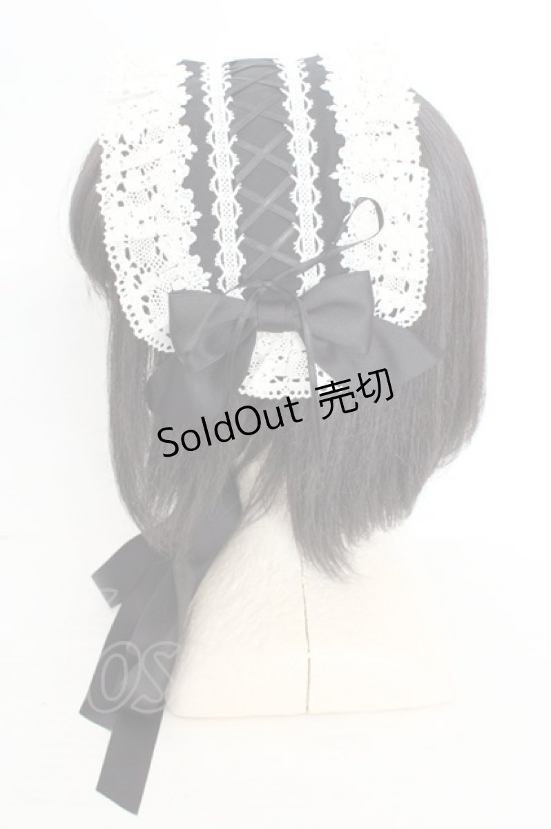 画像3: BAROQUE / Whipping Cake　ヘッドドレス  クロ×シロ O-26-08-02-008-LO-AC-OW-OS (3)