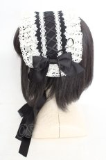 画像3: BAROQUE / Whipping Cake　ヘッドドレス  クロ×シロ O-26-08-02-008-LO-AC-OW-OS (3)