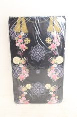 画像1: metamorphose / 花鹿の万華鏡 プリントオーバーニー  クロ O-26-08-02-024-ME-ZA-IG-OS (1)