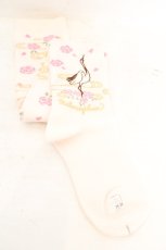 画像1: metamorphose / 花鳥風月オーバーニー  ピンク O-26-08-02-028-ME-ZA-IG-OS (1)