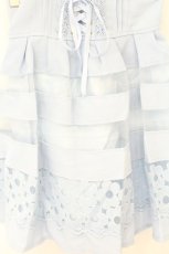 画像2: LIZ LISA / オーガンジー切り替えジャンスカ  サックス O-26-08-03-036-LO-OP-OW-OS (2)