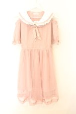 画像1: LIZ LISA / 肩あきセーラーカラーワンピース  ピンク O-26-08-03-042-LO-OP-OW-OS (1)