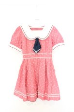 画像1: Secret Honey / 碇柄セーラーワンピース  アカ O-26-08-03-047-CA-OP-OW-OS (1)