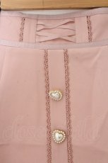 画像2: LIZ LISA / リボン刺繍スカラップスカート  ピンク O-26-08-03-013-LO-SK-OW-OS (2)