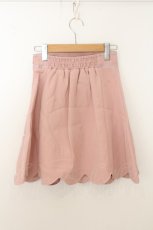 画像3: LIZ LISA / リボン刺繍スカラップスカート  ピンク O-26-08-03-013-LO-SK-OW-OS (3)
