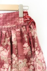 画像2: LIZ LISA / 花柄×チェック柄スカパン【お直し品】  ワイン O-26-08-03-015-LO-PA-IG-OS (2)