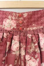 画像3: LIZ LISA / 花柄×チェック柄スカパン【お直し品】  ワイン O-26-08-03-015-LO-PA-IG-OS (3)