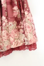 画像4: LIZ LISA / 花柄×チェック柄スカパン【お直し品】  ワイン O-26-08-03-015-LO-PA-IG-OS (4)