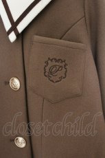 画像3: axes femme POETIQUE / セーラーカラーショートコート M ブラウン O-26-08-03-024-AX-CO-IG-OS (3)