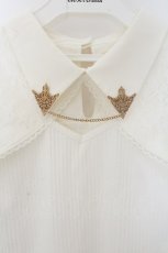 画像2: axes femme / チェーン付リブトップス F シロ O-26-08-03-027-AX-TO-IG-OS (2)