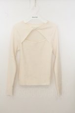 画像1: axes femme POETIQUE / ツイストカットアウトプルオーバー M オフシロ O-26-08-03-028-AX-TO-IG-OS (1)