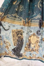 画像3: metamorphose / 黒猫と魔法の地図リボンジャンパースカート 1 グリーン系 O-26-08-04-026-ME-OP-OW-OS (3)