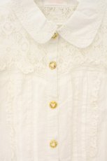 画像2: LIZ LISA / レース切り替えブラウス  シロ O-26-08-04-003-LO-BL-OW-OS (2)