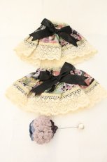 画像6: Physical Drop / ラッパ袖和柄ワンピースセット  クロ系 O-26-08-04-032-LO-OP-OW-OS (6)