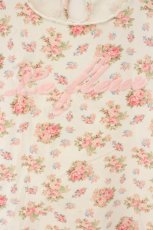画像2: LIZ LISA / ロゴ薔薇柄Tシャツ  アイボリー O-26-08-04-004-LO-TS-OW-OS (2)