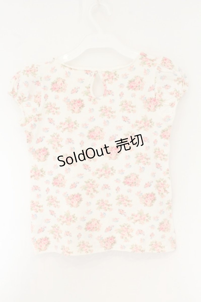 画像3: LIZ LISA / ロゴ薔薇柄Tシャツ  アイボリー O-26-08-04-004-LO-TS-OW-OS (3)