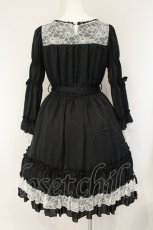 画像5: Pina sweetcollection / レーシーサテンワンピース  クロ×シロ O-26-08-04-040-LO-OP-OW-OS (5)