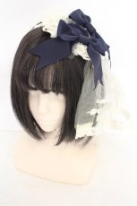 画像1: BABY,THE STARS SHINE BRIGHT / アントワーヌブーケカチューシャ  ネイビー×生成り O-26-08-04-1007-BA-AC-IG-OS (1)