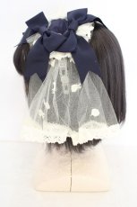 画像3: BABY,THE STARS SHINE BRIGHT / アントワーヌブーケカチューシャ  ネイビー×生成り O-26-08-04-1007-BA-AC-IG-OS (3)