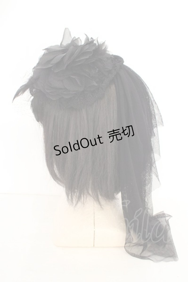 画像3: GOTHその他 / チュールコサージュクリップ  ブラック O-26-08-04-1012-GO-AC-IG-OS (3)