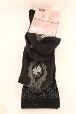 画像2: m petit by misako / ECAMOVKバラレース 23~25cm クロ O-26-08-04-1015-LO-ZA-OW-OS (2)