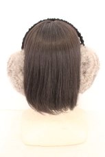 画像3: axes femme / ファーイヤーマフ  グレー×クロ O-26-08-04-1003-AX-AC-IG-OS (3)