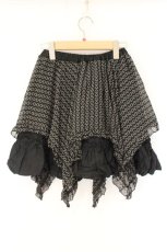 画像3: PEACE NOW / ハートシフォンレイヤード風スカート M ブラック O-26-08-04-045-PU-SK-IG-OS (3)