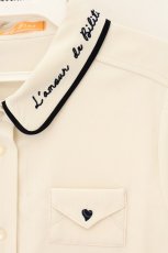 画像2: Fi.n.t / Love letterシャツ  アイボリー O-26-08-04-051-CA-BL-IG-OS (2)