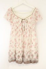 画像1: L'EST ROSE / シフォン刺繍チュニック  オフシロ O-26-08-04-008-LO-OP-IG-OS (1)