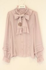 画像1: axes femme kawaii / クラシックローズ刺繍ブラウス M ピンク O-26-08-04-072-AX-BL-IG-OS (1)