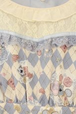 画像2: axes femme POETIQUE / アイシングクッキーワンピース M サックス×クリーム×シロ O-26-08-04-073-AX-OP-IG-OS (2)
