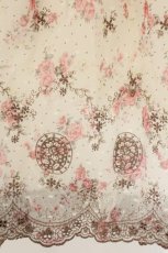 画像3: L'EST ROSE / シフォン刺繍チュニック  オフシロ O-26-08-04-008-LO-OP-IG-OS (3)