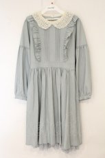 画像1: axes femme POETIQUE / エプロン風ワンピース M サックス O-26-08-04-079-AX-OP-IG-OS (1)