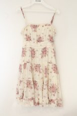 画像1: L'EST ROSE / ローズブーケ柄キャミソールワンピース  アイボリー O-26-08-04-009-LO-OP-IG-OS (1)