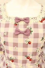 画像2: axes femme kawaii / ベリーズピクニックワンピース M ラベンダー O-26-08-04-081-AX-OP-IG-OS (2)