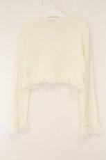 画像4: axes femme kawaii / 刺繍入りボレロ M オフシロ O-26-08-04-084-AX-TO-IG-OS (4)