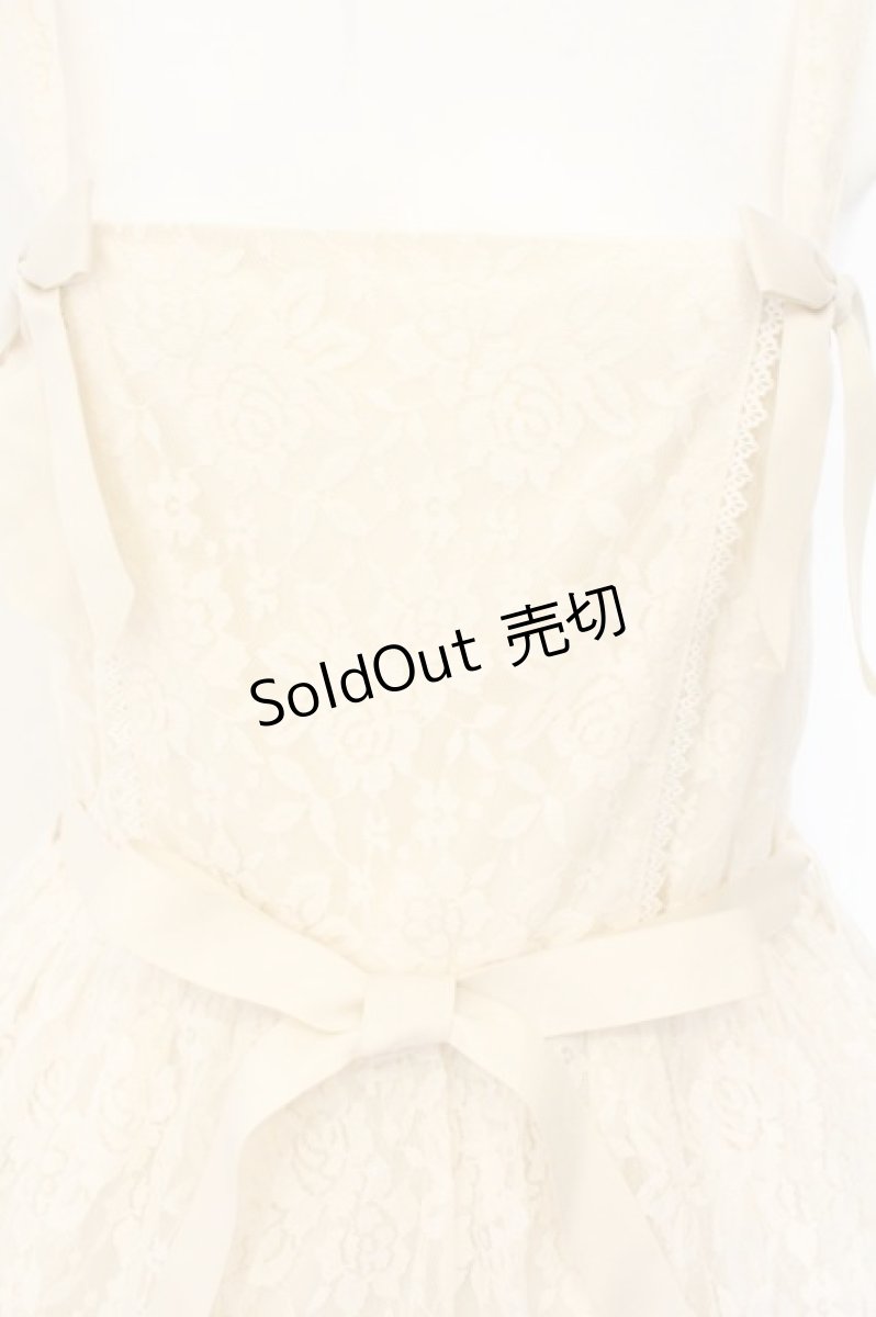画像2: axes femme kawaii / チャイナレーシージャンスカ M アイボリー O-26-08-04-091-AX-OP-IG-OS (2)