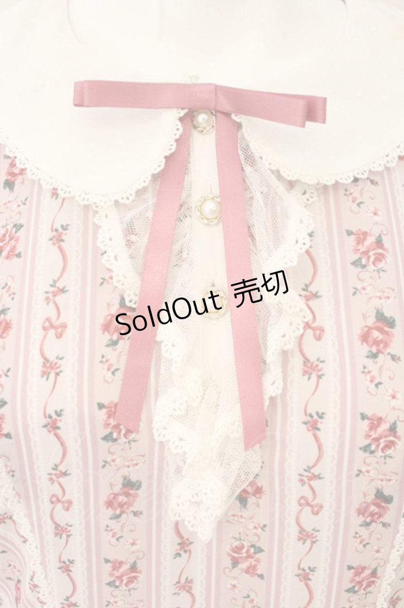画像2: axes femme kawaii / プチローズ柄ワンピース  ピンク O-26-08-04-093-AX-OP-IG-OS (2)