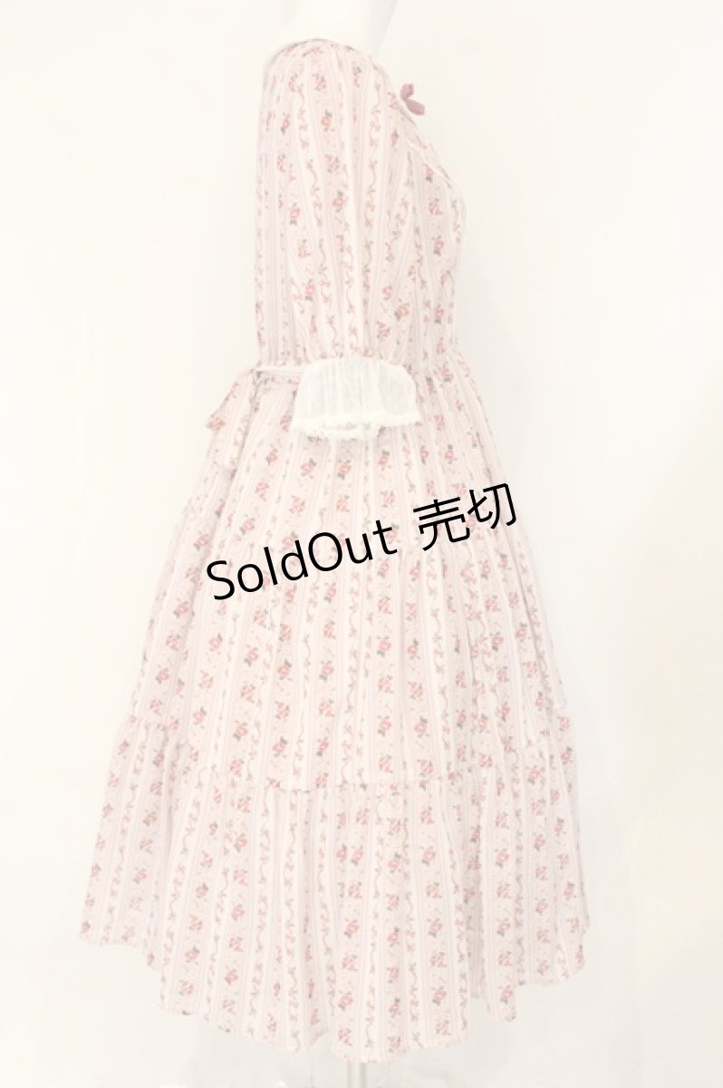 画像3: axes femme kawaii / プチローズ柄ワンピース  ピンク O-26-08-04-093-AX-OP-IG-OS (3)