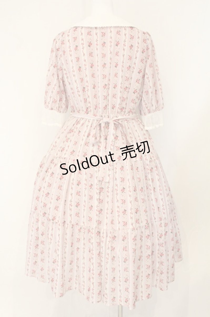 画像4: axes femme kawaii / プチローズ柄ワンピース  ピンク O-26-08-04-093-AX-OP-IG-OS (4)