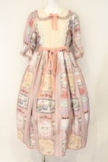 画像1: axes femme kawaii / ティティ×ベアファミリーワンピース M ピンク O-26-08-04-096-AX-OP-IG-OS (1)