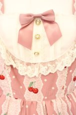 画像2: axes femme kawaii / クマパフェ総柄ジャンスカ M ピンク O-26-08-04-098-AX-OP-IG-OS (2)
